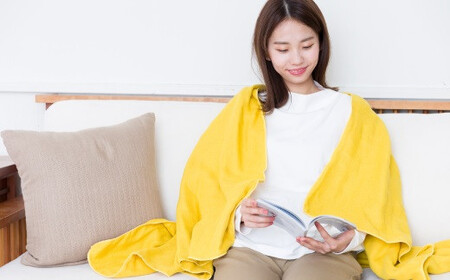 cumuco（クムコ）６重織ガーゼひざ掛け _ももいろ【G0287】