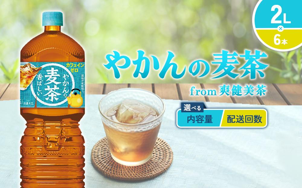 
            【内容量/発送回数 選べる】やかんの麦茶 from 爽健美茶 2L PET【コカ・コーラ】ペットボトル 1ケース(6本)2ケース(12本) 3ケース(18本) 4ケース(24本) 定期便 2回(12本 24本) 3回(18本 36本) セット お茶 麦茶 むぎ茶 送料無料
          