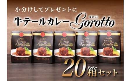【カレー】牛テールカレー ゴロット  20袋セット 【テレビ紹介多数！ 豊味館】