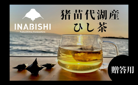 【新茶】 猪苗代湖産ひし茶(贈答用)3パック ティーバッグ 贈答用 茶 福島