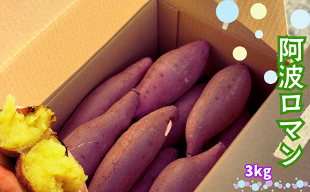 鳴門産 さつまいも 『 阿波ロマン 』 3kg　 甘い 　しっとり スイーツ 焼き芋 干し芋 天ぷら サラダ けんぴ きんつば　さつまいも　