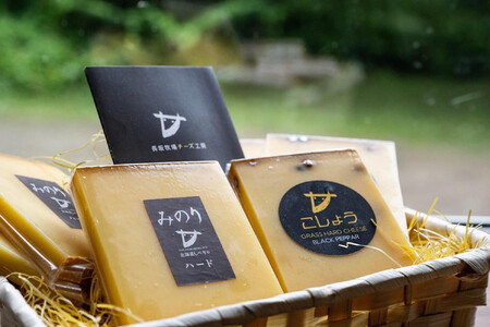 【Japan Cheese Awards 2024金賞受賞】長坂牧場チーズ工房 　長期熟成ハードチーズ２種詰め合わせ　 みのり と こしょう 100g×各2個　|  チーズ