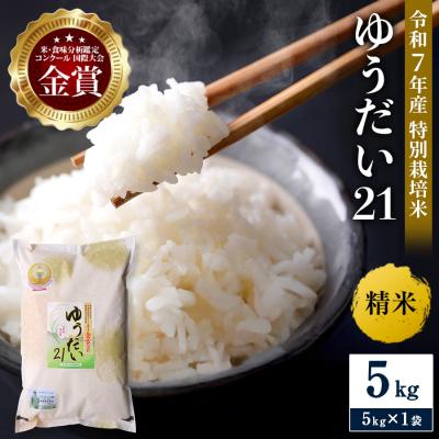 ふるさと納税 湯沢市 【令和7年産米 別格の美味しさ 抜群の良食味】特別栽培米 ゆうだい21 5kg[H2101]