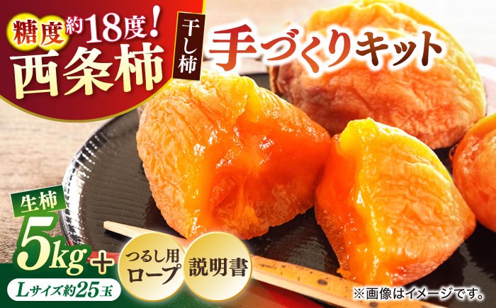 
            【手作り干し柿用渋柿】西条柿 Lサイズ 5kg(約25玉程度)干し柿作りセットロープ付き 島根県松江市/道の駅本庄企業組合 [ALCW002]｜柿 西条柿 干し柿 干柿 渋柿 国産 ドライフルーツ フルーツ
          