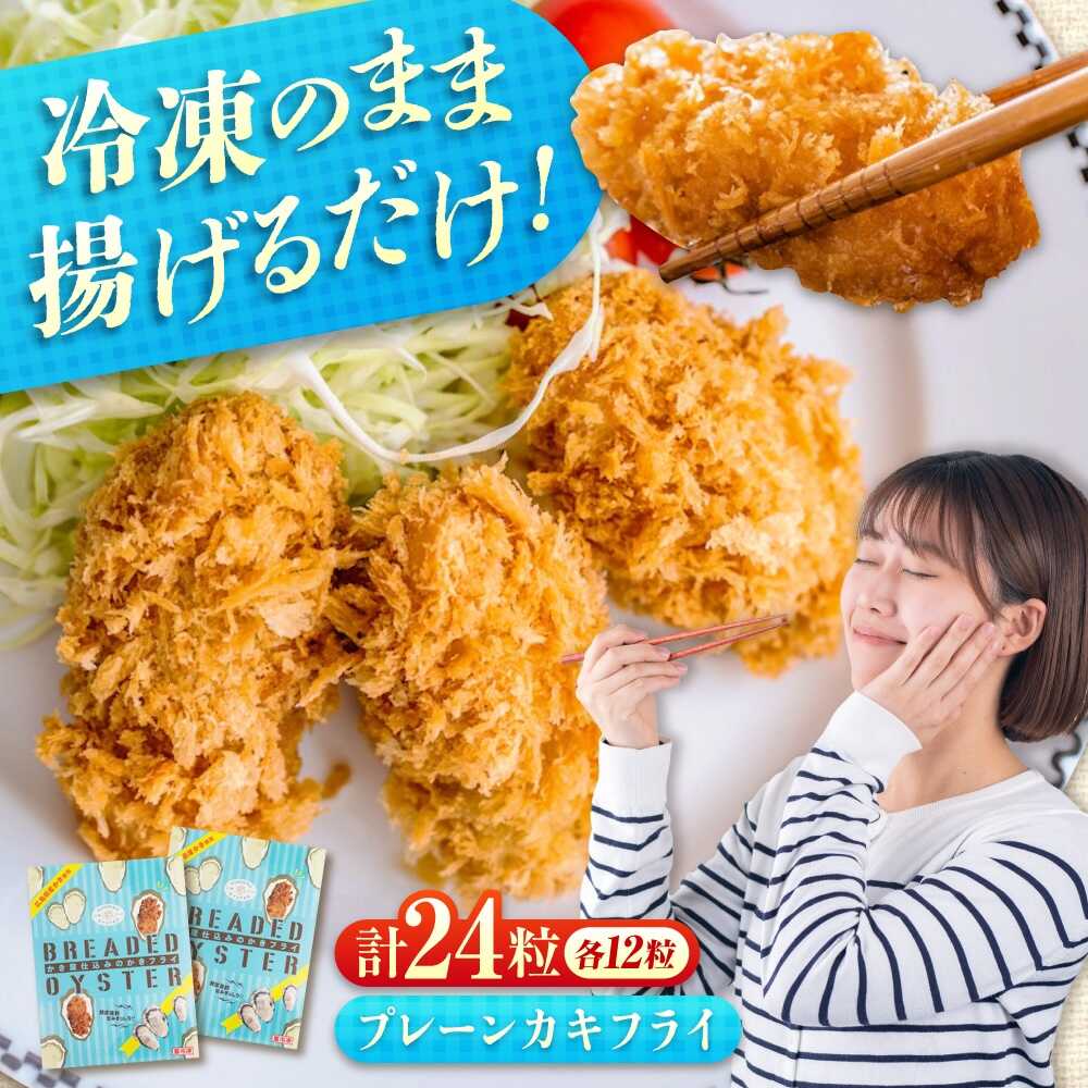 【ふるさと納税】冷凍 カキフライ (プレーン) 広島県産 冷凍カキフライ 広島牡蠣 牡蠣 かき カキ カキフライ 料理 簡単 魚介類 海鮮 ギフト 人気 広島県産 広島県福山市/クニヒロ株式会社[BACG003]