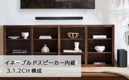 DENON ワイヤレスサブウーハー付きサウンドバー DHTS517K スピーカー F21R-842
