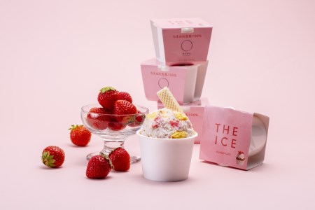 【毎月定期便】 THE ICE いちごケーキ12個セット×3ヵ月定期便 be003-1071-100-3  （ あいす アイス アイスクリーム いちご イチゴ 苺 北海道 別海町 人気 ふるさと納税 