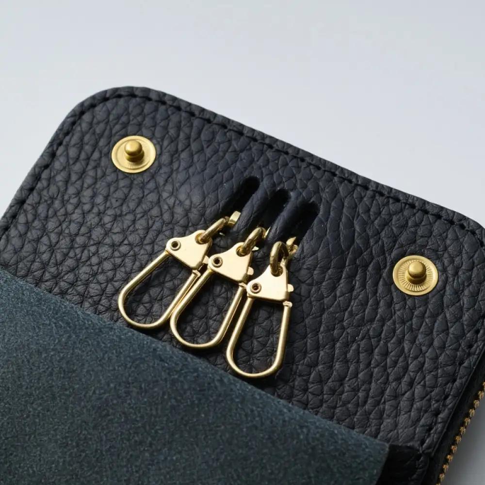洛景工房 スマートキー2本＋アナログキー収納 type1 Alley Black（ブラック）｜京都 雑貨 人気ブランド