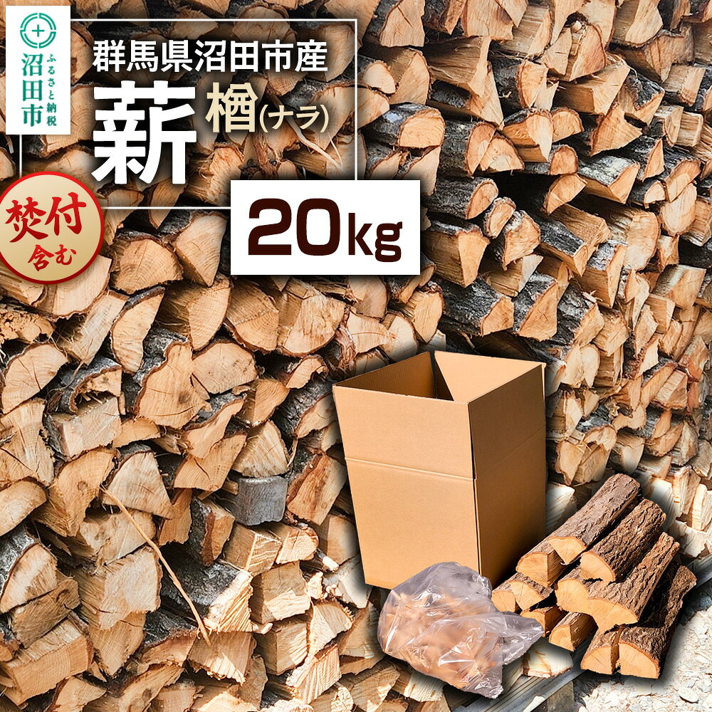 【ふるさと納税】《11月〜2027年5月発送》群馬県沼田市産の薪（ナラ）20kg ダイワアシスト [薪 まき マキ 楢 なら ナラ キャンプ用品 冬の備え 焚火 焚き火 たき火 野外 屋外 サウナ サ活 アウトドア 窯]