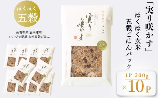「実り咲かす」ほくほく玄米五穀ごはん（10P）：B205-016