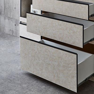ふるさと納税 筑後市 キッチンカウンター レンジ台 レンジボード アンサンブル 幅119.7 【カラー:アッシュグレイ】 |  | 02