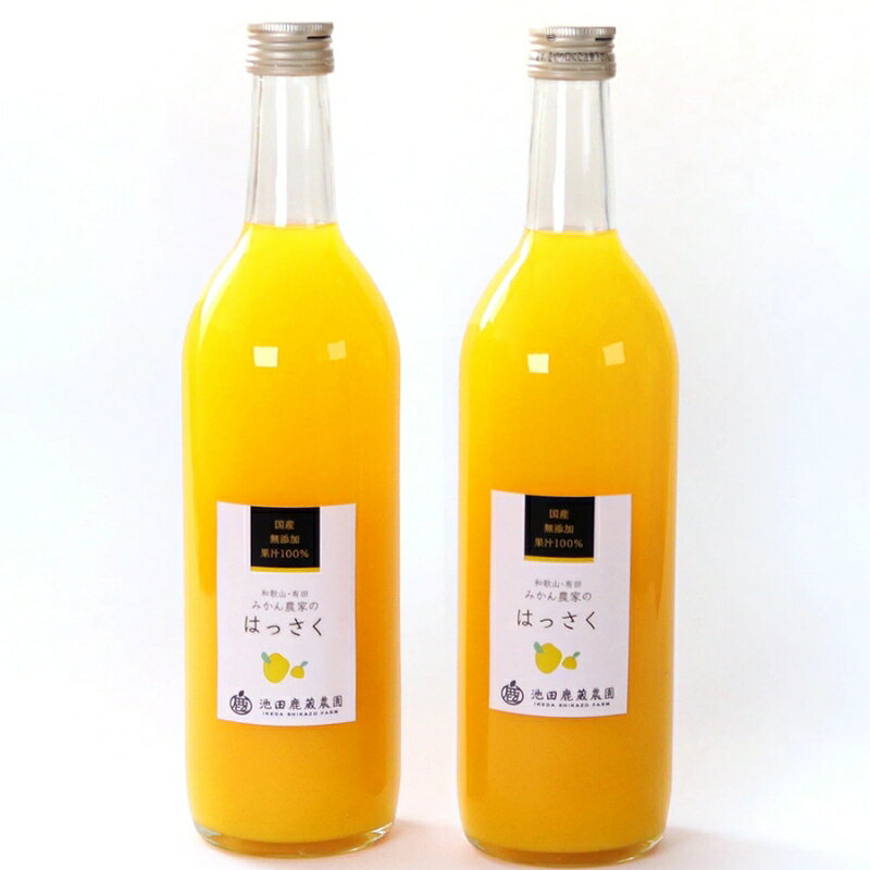【ふるさと納税】 無添加 はっさく ジュース [720ml×2本・3本・4本・6本]