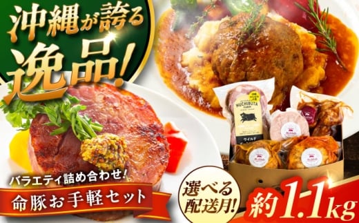 【2026年5月発送】 『お手軽セット』 豚肉 ポークステーキ ハンバーグ 詰め合わせ お取り寄せ 国産 ギフト 冷凍 沖縄市 / DELICATESSEN NUCHIBUTA[BCAR006-5]