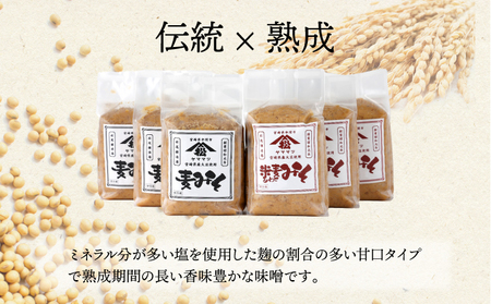 宮崎県産のこだわりの大豆使用！みそ・しょうゆセット（鶴）計5点(味噌麦500ｇ・味噌米麦あわせ500ｇ・すき焼きバンザイ500ｍｌ・なんでもできま酢500ｍｌ・さしみしょうゆ360ｍｌ各１個)_K01