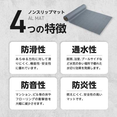 ふるさと納税 小牧市 ノンスリップマット　ダイヤマット　アルマット　グレー[036T10-01] |  | 02