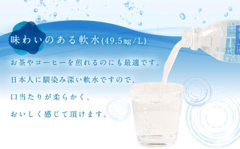 なめらかつややかしっとり天然水 500ml PET 24本×2ケース （計48本）シリカ水