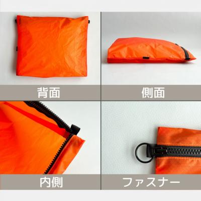 ふるさと納税 名古屋市 【オレンジ】B5が入る軽いナイロンフラットポーチ　バッグインポーチ |  | 03