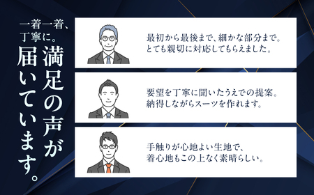 水の都・大垣産　高級服地＜SUITO WOOL＞使用　オーダースーツ9着お仕立券（出張オーダーサービス）