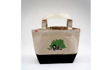 総本山善通寺オリジナルMAOトートバッグ　①ネイビー×ナチュラル 　※MAOマスコット（オリジナルMAO）付き