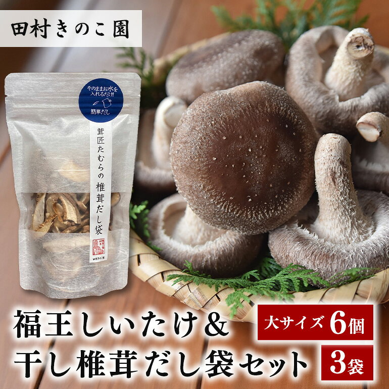 【ふるさと納税】【先行販売/2026年10月末以降発送】福王しいたけ＆干し椎茸セット しいたけ 椎茸 きのこ キノコ 国産