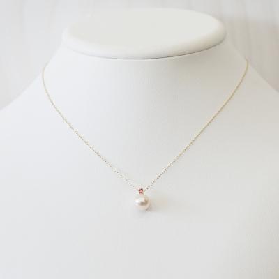 ふるさと納税 天草市 真珠 ネックレス 8-8.5mm ホワイトピンク ピンクトルマリン K10YG_S085-563 |  | 02