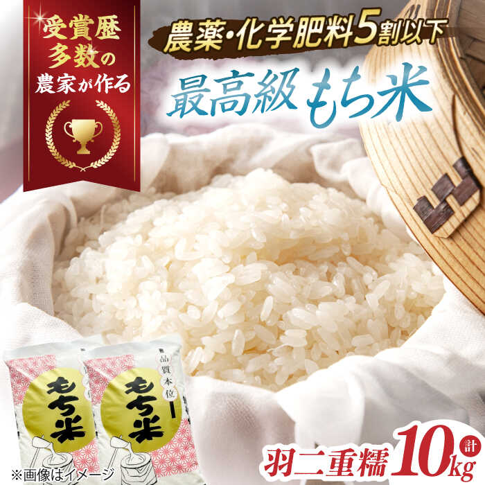 滋賀県産【特別栽培米】羽二重糯（はぶたえもち）5kg×2※着日指定不可