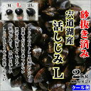 【ふるさと納税】宍道湖産しじみLサイズ2kg(生鮮・砂抜済・活しじみ)鮮度抜群でお送りする 松江自慢のしじみです！ 島根県松江市/有限会社藤本米穀店[ALCG008]