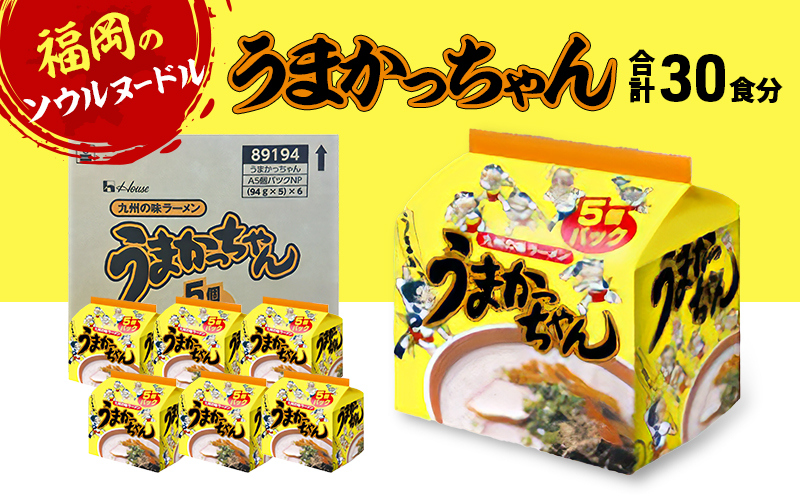 ラーメン 合計30食 うまかっちゃん とんこつラーメン
