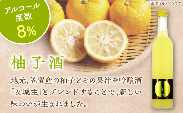女城主 柚子酒 500ml / 日本酒 お酒 地酒 清酒 果実酒 / 恵那市 / 岩村醸造 [AUAK010]