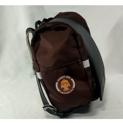 ふるさと納税 高槻市 【TVで紹介!】ランドセル用補助バッグ「サンドセル」 はにたんバージョン/ポケットあり《ブラウン》