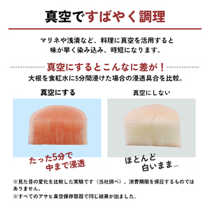[ 真空 スリムボックス S M L セット ] 真空ポンプ付き 真空保存容器 アサヒ軽金属