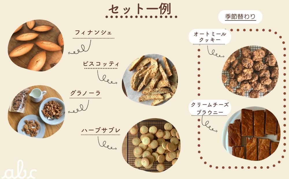 おまかせ焼き菓子 (15個) とグラノーラ (140g) のセット ＜箱入り＞／ 焼き菓子 詰め合わせ 個包装 お年賀 お歳暮 厳選素材 お菓子 手土産 ギフト abc 奈良県 宇陀市 ふるさと納税