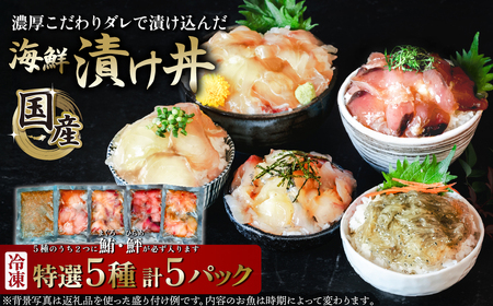 海鮮丼 5種 計5P マグロ 海鮮丼