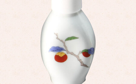 有田焼 ポチっとちょいかけ 醤油さし 丸型 柿絵 /やきもの工房 成[UDU069] 醤油差し