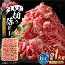 【ふるさと納税】【6回定期便】熊本県産 黒毛和牛 × あか牛 切り落とし 食べ比べ 約 1kg【有限会社 九州食肉産業】[ZDQ121]