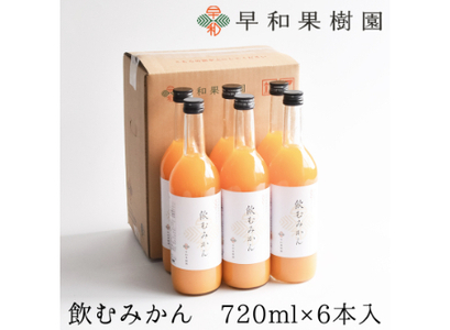 【早和果樹園】飲むみかん（720ml×6本）（B949-1）