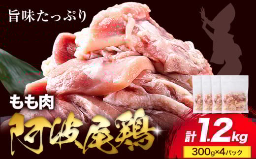 阿波尾鶏 冷凍 もも肉 1.2kg（300g×4パック） 《3月下旬頃から出荷予定（土日祝除く)》| 阿波尾鶏 冷凍 地鶏 小分け 地鶏 もも 鶏肉 もも肉 小分け 鶏肉 鶏もも肉 小分け とりもも もも肉 小分け 地鶏 モモ肉 阿波尾鶏 もも 国産 アウトドア キャンプ バーベキュー 冷凍 もも 肉