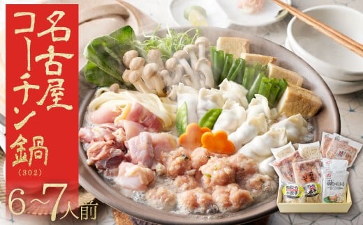 名古屋コーチン 極上 鶏 鍋セット 6～7人前 国産 地鶏 もも むね きしめん つくね 鶏肉　【302】名古屋コーチン鍋