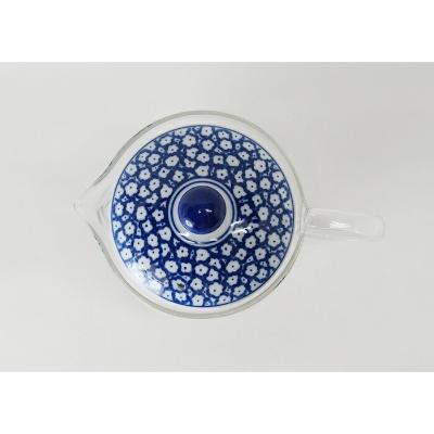 ふるさと納税 長崎県 【波佐見焼】SS茶こしガラスポット ブルーミルク  【西海陶器】 1 73588 |  | 01