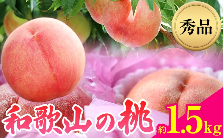 
                  【先行予約】和歌山県産桃（もも）約1.5kg（4～6玉）秀品 前商店《2027年6月中旬-7月中旬頃出荷》産地直送 もも モモ 果物 フルーツ
                