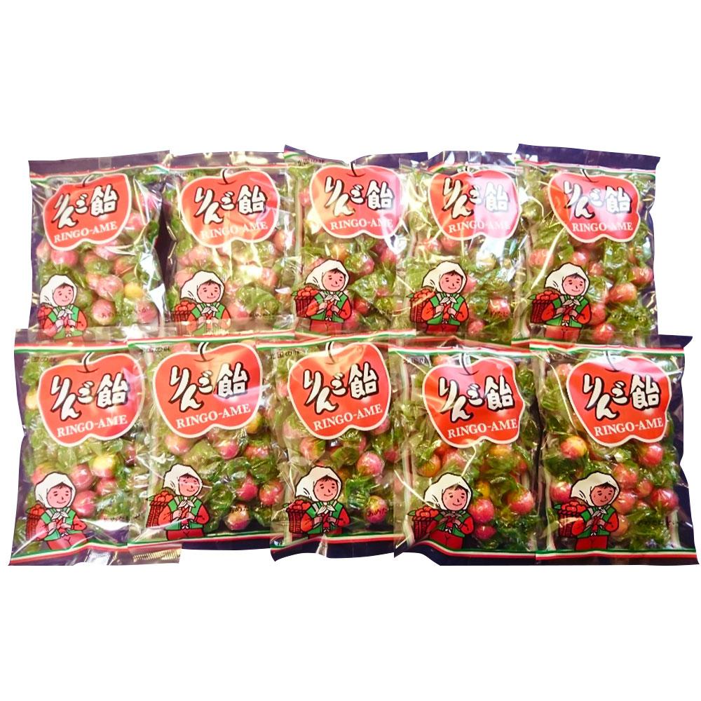 【ふるさと納税】飴屋六兵衛さんのりんご飴　140g×10袋