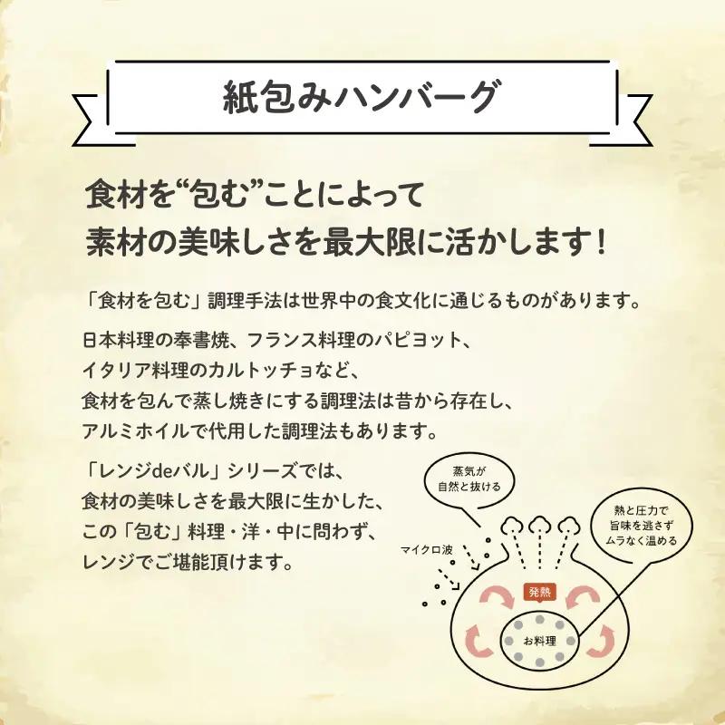 ハンバーグ お惣菜 レンジで簡単紙煮込みハンバーグ 6食入
