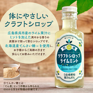 クラフトシロップライムミント 2本 果汁 シロップ ライム 割材 