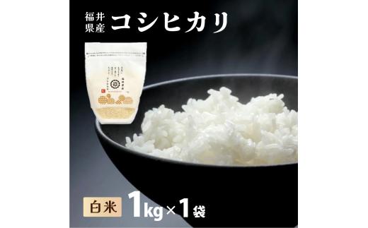 【定期便3回】福井県産 コシヒカリ 精米 1kg  ＜令和7年産 / 数量限定 ＞【米 コメ お米 精米 白米 無洗米 玄米 ご飯 飯 こしひかり ブランド米 国産】[095-t3-a001]