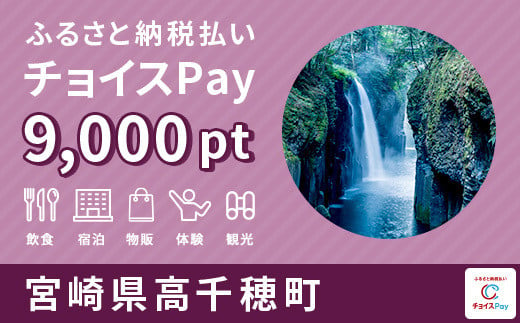 
高千穂町チョイスPay 9,000pt（1pt＝1円）【会員限定のお礼の品】
