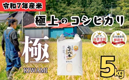 米 【5kg】 令和7年産 コシヒカリ 長野県産【708米 極】7-36