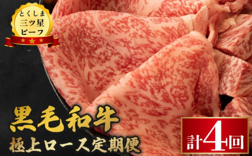 黒毛和牛 牛肉 定期便4回 極上ロース 和牛 スライス ステーキ とくしま三つ星ビーフ 阿波牛 ぎゅうにく 牛 肉 すきやき すき焼き 牛丼 焼肉 しゃぶしゃぶ ビーフ BBQ アウトドア キャンプ 