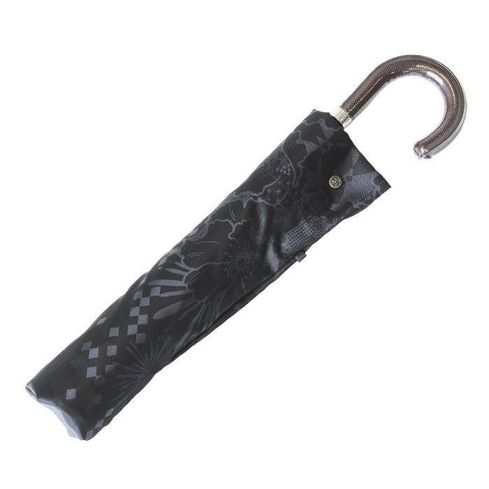 槙田商店【紳士折りたたみ傘】monotone 花《晴雨兼用》