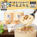 【ふるさと納税】【新感覚!!】そばの実をかけて食べるぷりん 2種 合計12個【売切必至!!かしま自然農園のこだわりが詰まった人気のプリン】「ザクッ！とろっ！甘じょっぱい！」「ザクッ！とろっ！香ばしい！」蕎麦の実プリン C-96