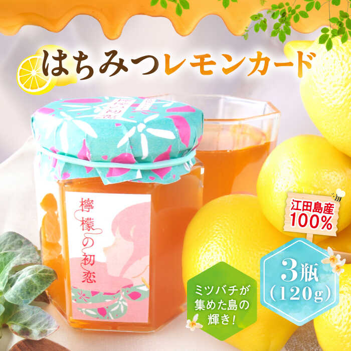 【ふるさと納税】江田島産100％ はちみつ レモンカード檸檬の初恋 120g×3本セット ハチミツ バタークリーム 蜂蜜 広島 江田島市/はつはな果蜂園 [XCD002] ハチミツ 国産 はちみつ 人気 ジャム スプレッド クリーム バター パン